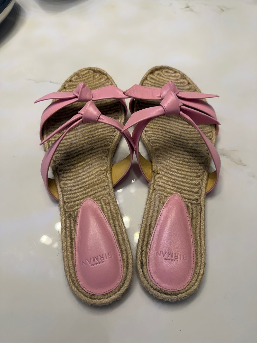 Alexandre Birman Pink Bow Espadrille Sandal - Picture 3 of 4
